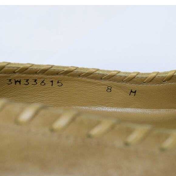 Stuart Weitzman Tan Suede Whipstitch Western Pointed Toe Low Kitten Heel Size 8 - Picture 9 of 12